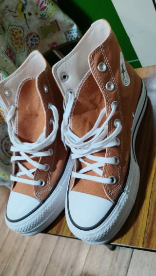 Zapatillas Converse Altas Naranjas