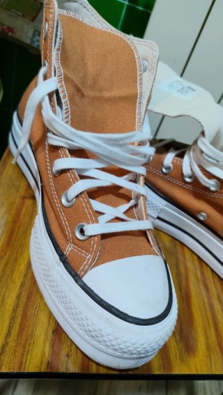 Zapatillas Converse Altas Naranjas