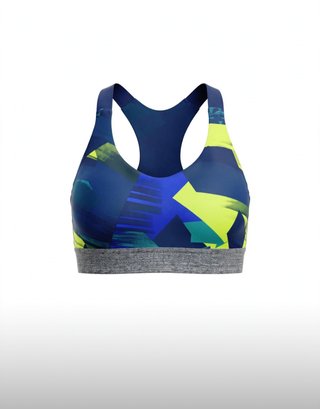 Top Deportivo Decathlon Mujer XS Azul, Amarillo
