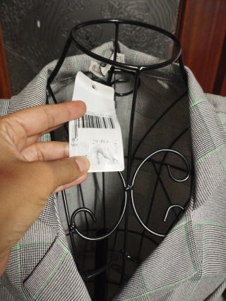 Vestido de Verano Cuadros Gris y Verde