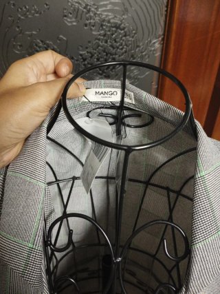 Vestido de Verano Cuadros Gris y Verde