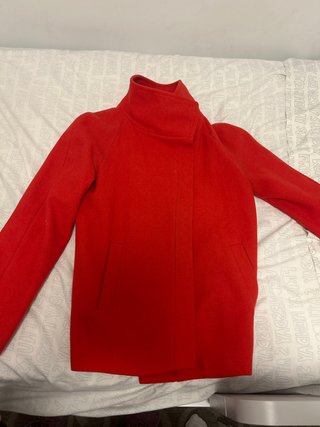 Chaqueta de lana roja