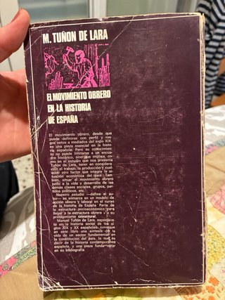 Libro El movimiento obrero en la historia de Españ