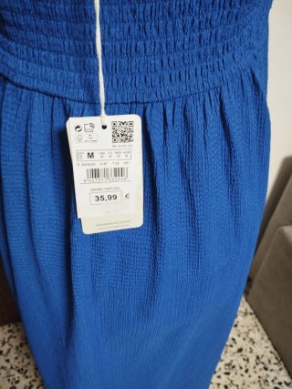 Vestido Largo Azul Talla M