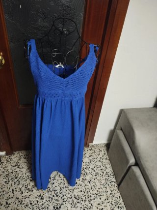 Vestido Largo Azul Talla M