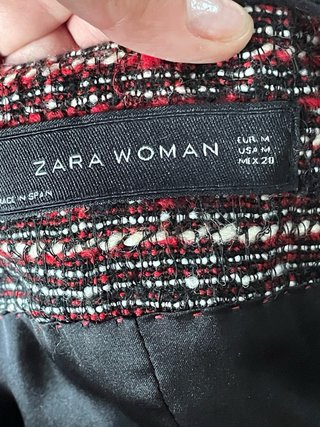 Chaqueta Tweed Zara Talla M