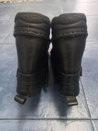 Botines de piel Laura Lor Negros Talla 38