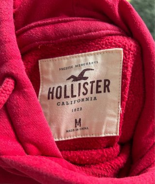 Sudadera Hollister Roja Talla M