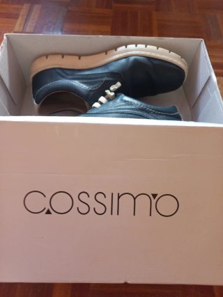 Zapatos de Piel Azul Marino