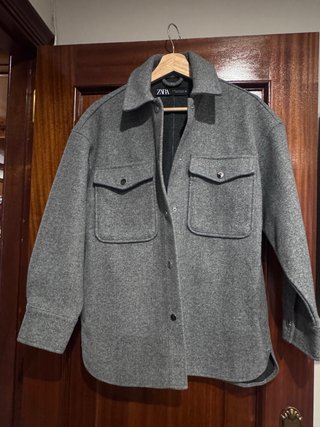 Sobrecamisa Gris Zara Talla M