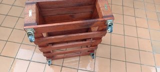 Mesa de Centro de Palets con Ruedas