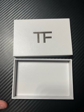 Tarjetero Tom Ford Marrón y Plateado