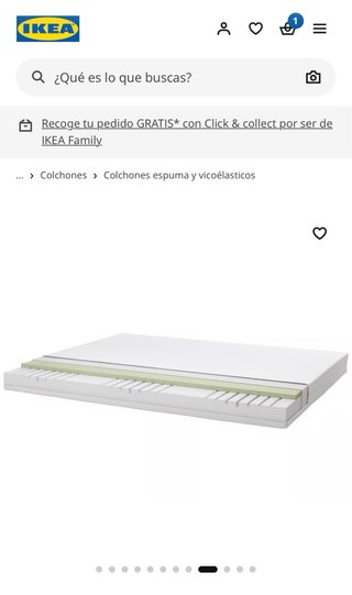 2 Materassi IKEA ÅBYGDA in schiuma 90x200