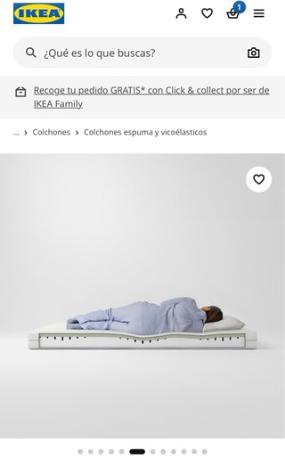 2 Materassi IKEA ÅBYGDA in schiuma 90x200
