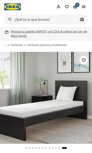 2 Materassi IKEA ÅBYGDA in schiuma 90x200