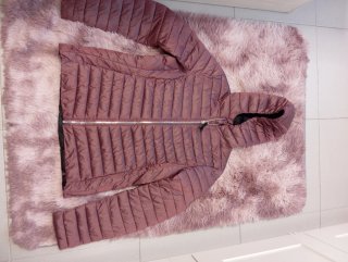Chaqueta acolchada berenjena talla L