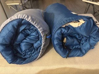 Sacos de dormir azul