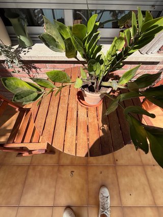 Mesa y 2 Sillas Balcón Madera