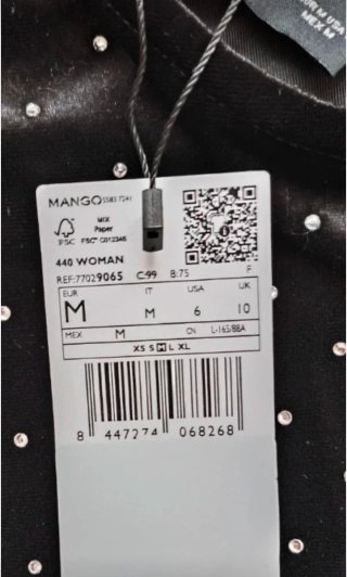 Vestido de fiesta Mango