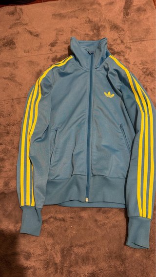 Chaqueta Adidas Azul y Amarillo Talla XS