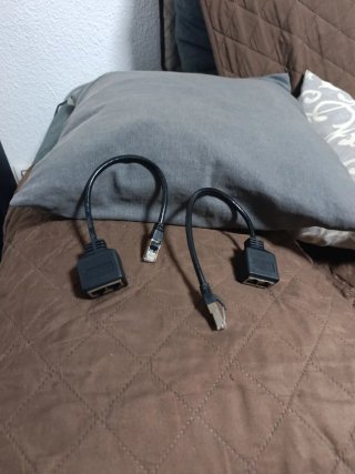 Adaptador Ethernet RJ45 1 a 2 Puertos