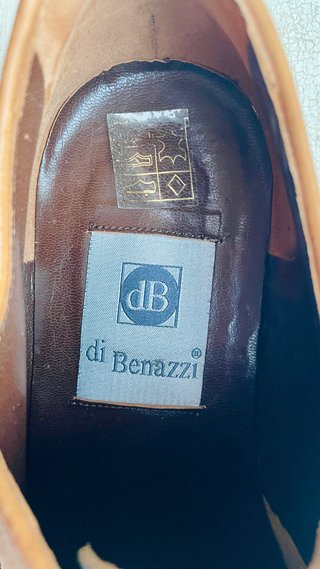 Zapato de hombre ante beige/marrón