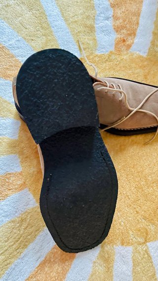 Zapato de hombre ante beige/marrón
