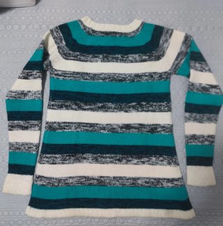 Jersey de rayas verde y blanco