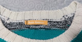 Jersey de rayas verde y blanco