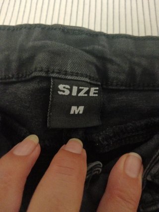 Pantalón tejano chica negro