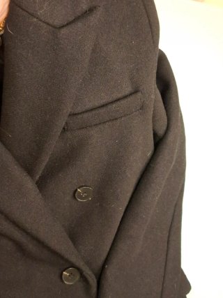 Abrigo Negro Stradivarius Talla XS