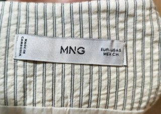 Chaleco Mango Rayas Talla S Algodón