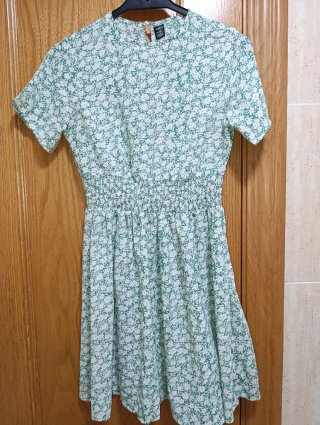 Vestido Manga Corta Estampado Floral
