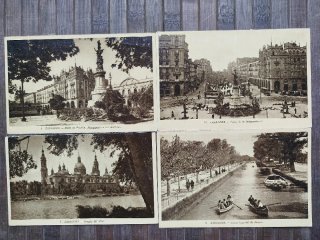 🇪🇸 Lote de 13 Postales Antiguas Zaragoza