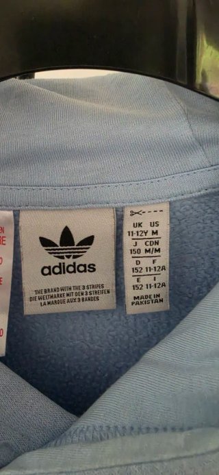 Sudadera Adidas Originals Azul Claro