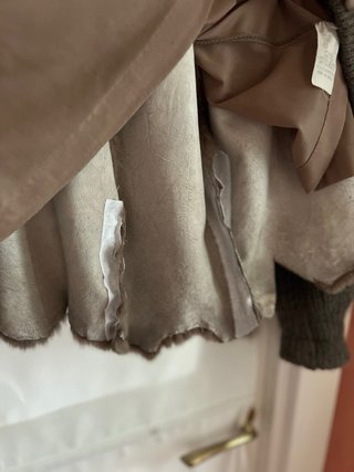 Chaqueta Vintage de Pelo con Mangas de Mohair