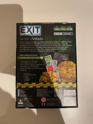 Juego de mesa Exit: La isla olvidada