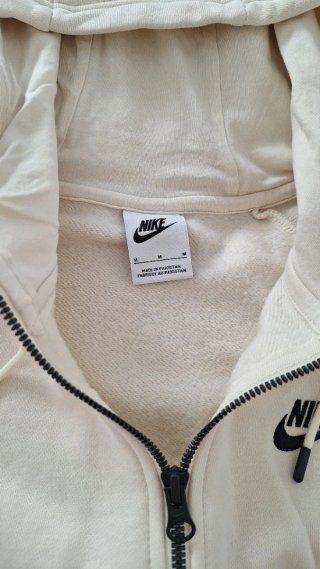 Sudadera Nike Beige Cremallera Capucha