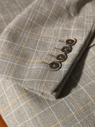 Traje de chaqueta y pantalón Zara gris