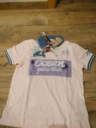 Polo La Martina Rosa Talla L, con etiquetas!!