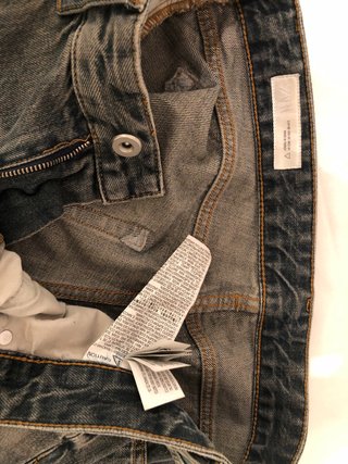 Vaqueros Zara Flared Hombre Azul