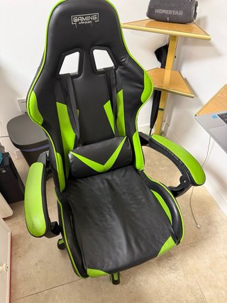 Silla Gamer HOPESTAR Negra y Verde