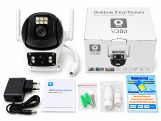 Cámara de Vigilancia V380 Pro Doble Lente PTZ.