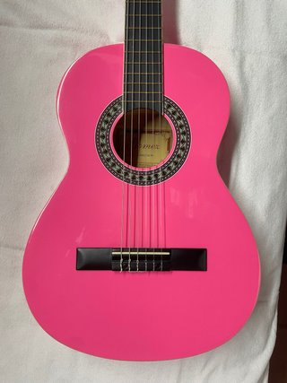 Guitarra Española Infantil Rosa