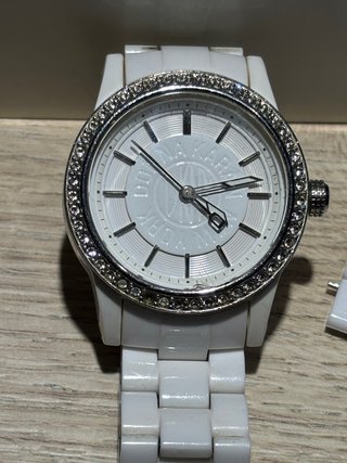 Reloj DKNY Blanco con Bisel Brillante