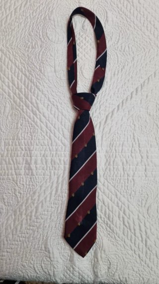 Corbata Rayas Azul y burdeos