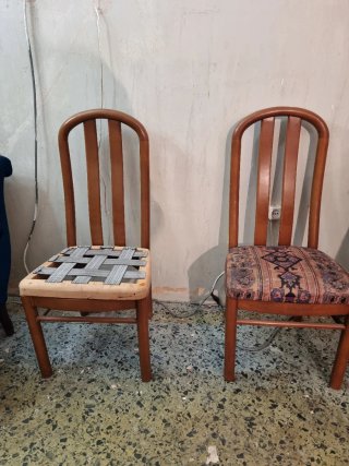 Conjunto de 6 sillas de madera maciza para comedor