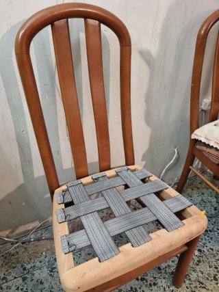 Conjunto de 6 sillas de madera maciza para comedor