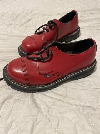 Zapatos Steel Inglaterra Rojos talla 42 u 8uk