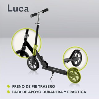 lionelo Luca Patinete Urbano XXL hasta 100 kg